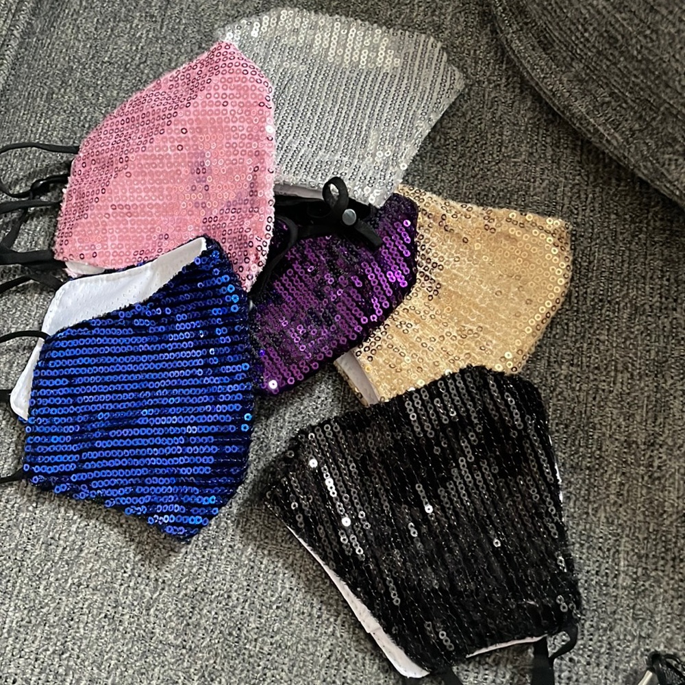 Brand new never worn mask.  Selling all 6 sequined mask for $15.